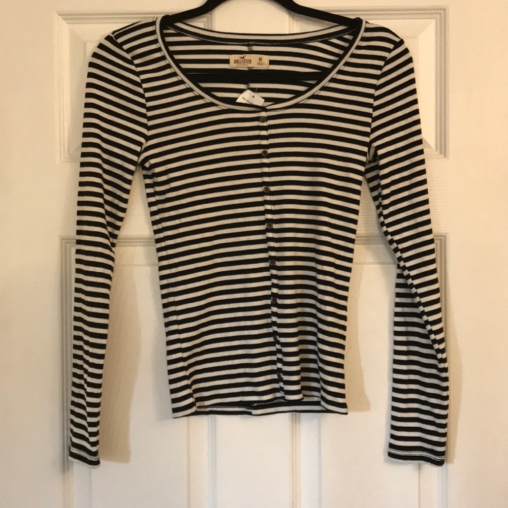 Hollister Striped ribbed long sleeve